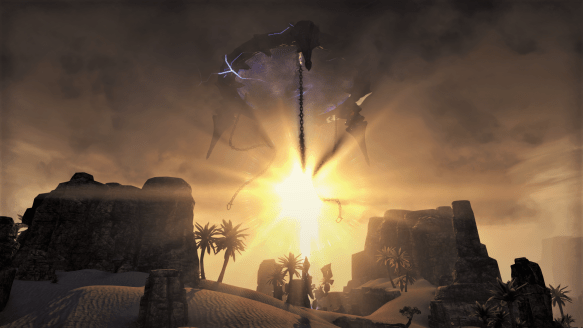 sunset over the tigonus dolmen in the eastern alik'r